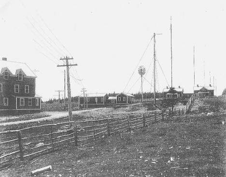 The Marconi transatlantic receiving station at Louisbourg, Nova Scotia